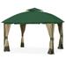 Garden Winds Replacement Canopy Top Cover for the South Hampton Gazebo - Green