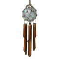 Cohasset Gifts & Garden Glass Fish Float Netted Bamboo Wind Chime