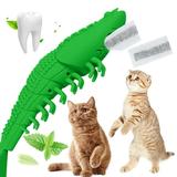 DODOING 2 Pack Cat Toys Interactive Cat Toothbrush Catnip Chew Treat Toy for Cats Teeth Cleaning Dental Care Crayfish Shape Pet Toy Cat