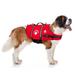 Paws Aboard Dog Life Jacket - Keep Your Canine Safe with a Neoprene Life Vest - Designer Life Jackets - Perfect for Swimming and Boating - Red X-Large