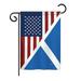 Breeze Decor BD-FS-G-108390-IP-BO-DS02-US US Scotland Friendship Flag - s of the World - Everyday US Friendship Impressions Decorative Vertical Garden Flag - 13 x 18.5 in.