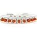 Double Crystal And Neon Orange Spikes Dog Collar Size Size 12 White