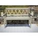 Pebble Lane Living Elegant Hardwood Indoor or Outdoor 2 Seater Bench - Antique White