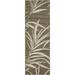 Unique Loom Outdoor Botanical Collection Area Rug - Orlando (2 x 6 1 Runner Brown/Beige)