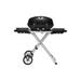 Napoleon TravelQ PRO285X-BK Portable Propane Gas Grill with Scissor Cart Black