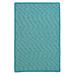 OT57R072X108S Outdoor Houndstooth Tweed - Turquoise 6 x9 Rug 100% Polypropylene - Rectangle.