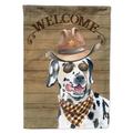 Carolines Treasures CK6314GF Dalmatian 2 Country Dog Flag Garden Size Small multicolor