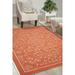 Nourison Home & Garden Indoor/Outdoor Orange 10 x 13 Area Rug (10x13)