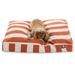 Majestic Pet | Vertical Stripe Rectangle Pet Bed For Dogs Removable Cover Burnt Orange Medium