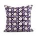 Simply Daisy 20 x 20 Rattan Geometric Geometric Print Outdoor Pillow Purple