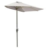 Blue Star OFF-THE-WALL BRELLA Olefin Half Umbrella 7.5 -Width Natural Canopy