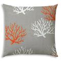 UNDER THE SEA Taupe Indoor/Outdoor Pillow - Sewn Closure