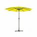 Jeco 9 Ft. Aluminum Patio Market Umbrella Tilt with Crank - Yellow Fabric & Champagne Pole