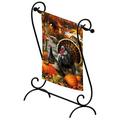 Home & Garden Porch Scroll Garden Flag Stand Metal Patio Elegant 20035