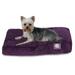 Majestic Pet | Villa Velvet Shredded Memory Foam Rectangle Pet Bed For Dogs Removable Cover Aubergine Large