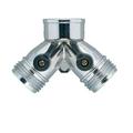 Orbit Metal Garden Hose Y For Hose Faucet Shut-Off - Water Hoses Splitter 91701