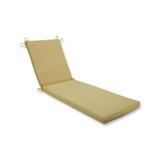 Pillow Perfect 613710 80 x 23 x 3 in. Outdoor & Indoor Canvas Buttercup Chaise Lounge Cushion Yellow