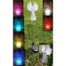 4 Pack Solar Angel with Fiber Optic Wings Pathway Lawn Patio LED Yard Sun Power