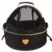 Pet Life Â® Air-Venture Dual-Zip Airline Approved Panoramic Circular Travel Pet Dog Carrier