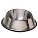 DOG BOWL - No Tip Mirror Finish Super Heavy Duty Rubber Base Dishes for Dogs (16oz (2 cups/473ml) - 1 Pint)