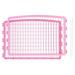 IRIS USA 24 Pet Playpen 2 Panel Add-On with Connecting Rods Dog Playpen Puppy Small Medium Dogs Heavy-Duty Molded Plastic Rust-Free Pink