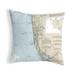 Betsy Drake NC11429NA Naples Bay FL Nautical Map Noncorded Indoor & Outdoor Pillow - 18 x 18 in.