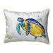 Betsy Drake SN517 11 x 14 in. Blue Sea Turtle II Small Indoor & Outdoor Pillow