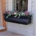 Mayne Valencia 36 x 10 x 10 Self-Watering Polyethylene Window Box - Black