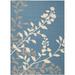 SAFAVIEH Courtyard Abraham Floral Indoor/Outdoor Area Rug Blue/Beige 2 7 x 5