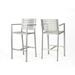Noble House Cape Coral Silver Rust-Proof Aluminum 29.50 Barstools (Set of 2)