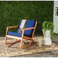 Safavieh Vernon Indoor/Outdoor Modern Rocking Chair with Cushion