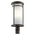 1 Light Outdoor Post Lantern 22 Inches Tall By 10 Inches Wide-Olde Bronze Finish-Incandescent Lamping Type Kichler Lighting 49690Oz