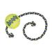 Dog Toys Squeaker Tennis Ball with Rope Floating Fetch Retriever Tugs 15 Long (One Ball)