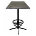 42 Tall OD216 Indoor/Outdoor All-Season Table with 36 x 36 Square Charcoal Top