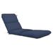 Sunbrella Solid Outdoor Chaise Cushion 74 x 22 in. - Canvas Navy