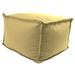 Sunbrella Outdoor Canvas Wheat Acrylic Pouf Yellow