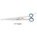 Professional Dog Grooming Shears Ball Tip Straight Curved Choose 7.5 or 8.5 (7.5 Straight)