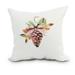 Simply Daisy 20 x 20 Natural Oranment Off White Holiday Print Decorative Outdoor Throw Pillow