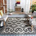 SAFAVIEH Veranda Johann Southwestern Indoor/Outdoor Area Rug 4 x 5 7 Grey/Beige