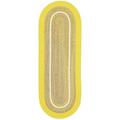 Rhody Rug Kid s Place Indoor/Outdoor Braided Area Rug Yellow 2 x 6 Runner Antimicrobial Reversible Stain Resistant 6 Runner Runner Outdoor