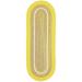 Rhody Rug Kid s Place Indoor/Outdoor Braided Area Rug Yellow 2 x 6 Runner Antimicrobial Reversible Stain Resistant 6 Runner Runner Outdoor