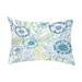 Simply Daisy 14 x 20 Zentangle 4 Color Blue Floral Decorative Outdoor Pillow