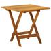 vidaXL Bistro Table Outdoor Side Table Folding Patio Table Solid Acacia Wood