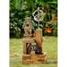 Jeco Wood Look Birdhouse with Wind Spinner