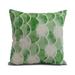Simply Daisy 20 x 20 Zircoland Geometric Print Outdoor Pillow Green