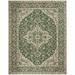 Safavieh Beach House Mai Traditional Outdoor Area Rug Green/Cream 8 6 x 12