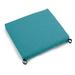 Blazing Needles 20 x 19 in. Solid Outdoor Spun Polyester Chair Cushions Aqua Blue - Set of 2