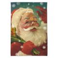 Christmas Holiday Santa and His Toy Sack Garden Yard Flag