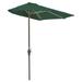 Blue Star Group Off-The-Wall Brella Sunbrella Half Umbrella 9 -Width Forest Green Canopy