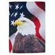In the Breeze 7407 â€” US Eagle Luster Garden Flag â€” 18 x 12 Polyester Garden Outdoor Flag â€” Patriotic Garden Accent